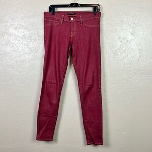 Flying Monkey Brick Red‎ Low Rise Skinny Jeans Size 9 Women's